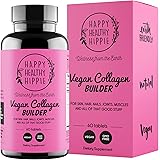 Vegan Collagen Builder – Glow Healthy, Grow Strong – 35 Powerful Plant Based Extracts Collagen, Keratin & Elastin Builder for