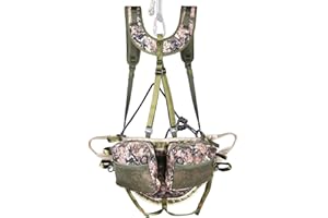 LUCKY CLOVER Hunting Tree Saddle, The Gen 3 Hunting Saddle, Ultra Comfortable Saddle Hunting Kit Accessories, Includes Bridge, Expandable Saddle, 2X Tree Saddle Dump Pouch and Saddle Harness