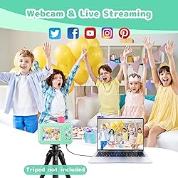 Digital Camera, Kids Camera with 32GB Card, FHD