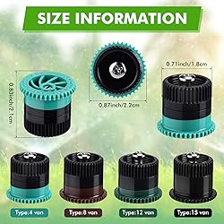 Honoson 16 Pcs Variable Arc Nozzle Radius High