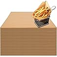 100 Count Pre-Cut Deli Wax Paper Sheets, 12x12" Natural Kraft Parchment Paper Sheets for Food Basket Liners, Greaseproof Deli Squares Sanwich Wrappering Paper for BBQ, Picnic, Festival, Fair Neyimqr