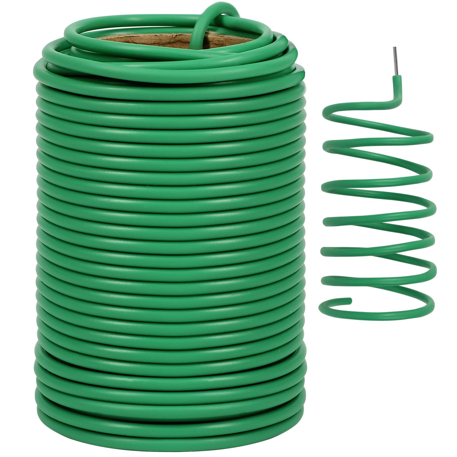 tenn well 3.5mm Green Garden Wire, 20M Soft Plant Twist Ties Wires for Gardening Climbing Plants, Vines, Shrubs and Flowers