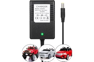 PRETYCOCO 12v Battery Charger for Ride on Toys,12V Charger for Kids Ride on Car,12 Volt Battery Charger for Powered Wheels,Class 2 Power Supply for Kidzone Bumper Car/Wrangler SUV/Electric Kid Motorcycle
