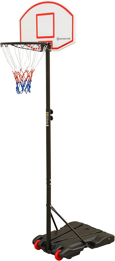Northern Stone Junior Height Adjustable Basketball Hoop Free Standing