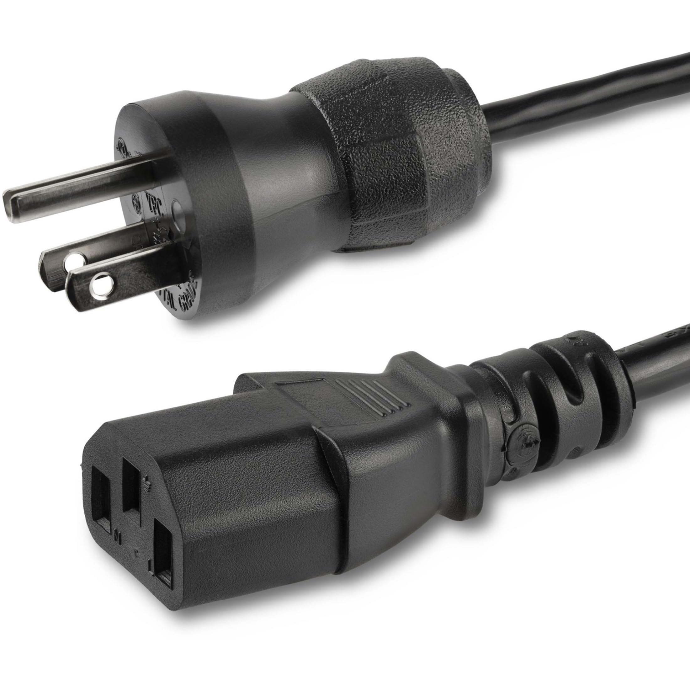 StarTech.com 3ft (1m) Green Dot Power Cord, 18AWG, NEMA 5-15P to C13, 10A 125V, Green Dot PWR Cable, PC Power Supply Cable for Printer / Monitor - UL Listed (PXTMG1013)