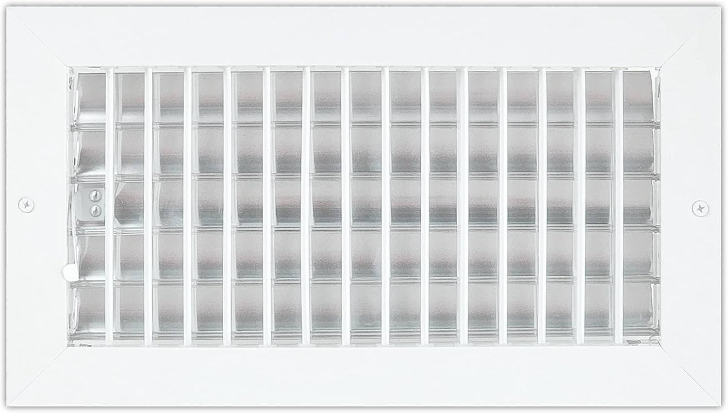 Registers, Grilles & Vents - Air 360 Air Vent Covers Wall AC Grille – Premium 12 x 6 Inch Register Vent Cover – Durable Rustproof Aluminum Wall Vent – Multi-Shutter Damper – Individually Adjustable Front Blades, White