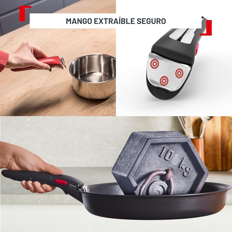 Ingenio Comfort Max - Conjunto de 8 Peças + 12 Acc, Aço Inoxidável