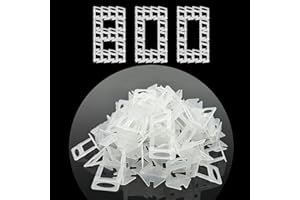 BOJSVQ 800Pcs Tile Leveling Spacer Clips 1/8 Inch, 3mm Tile Spacers Clips for Kitchen Living Room, DIY Tile Tools Set