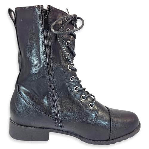 JJF Shoes Forever Link Mango-21 Women's Knee-High Riding Boot – Quilted Design, Side Zipper, Faux Fur Lined