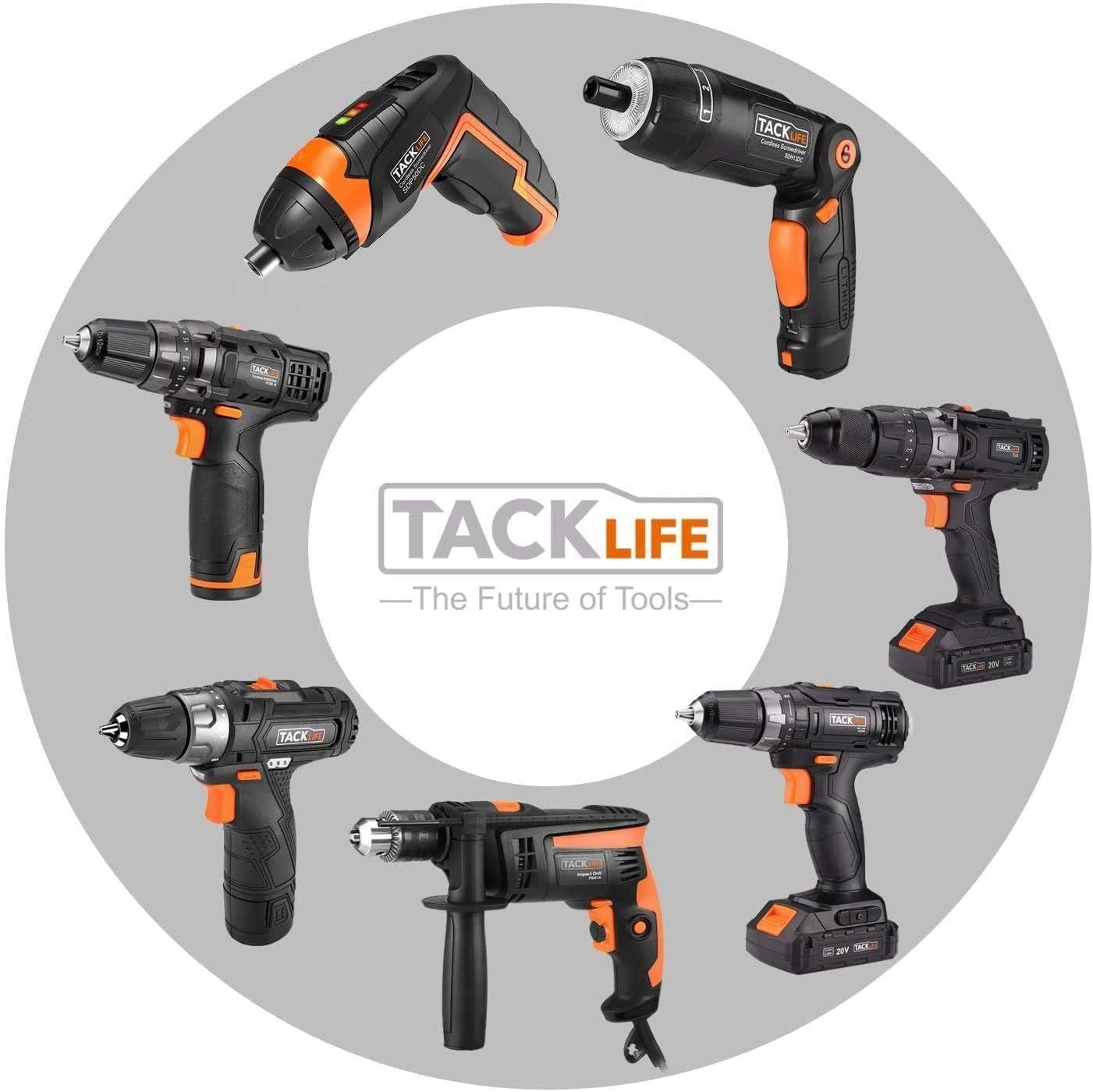 TACKLIFE Electric Screwdriver, 3.6V MAX Cordless Screwdriver, 2.0Ah Li-ion with Battery Indicator, 31 Free Accessories, USB Rechargeable, Lightweight and Easy for Small Home Projects-SDP50DC: Home Improvement