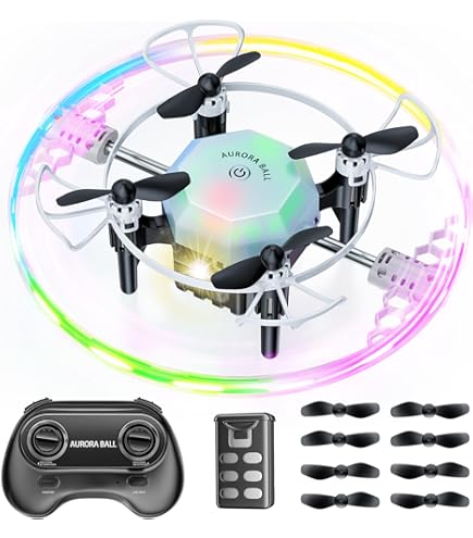 Dron Para Niños De 6 A 10 Años Con Luces LED, 3 Baterías Y Modo Principiante – Vuelo Fácil Y Seguro