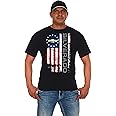 JH DESIGN GROUP Men's Chevy Silverado Distressed U.S.A. Old Glory Flag T-Shirt
