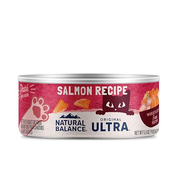 NATURAL BALANCE ORIGINAL ULTRA ADULT WET CANNED CAT FOOD, SALMON RECIPE, 5.5 OUNCE