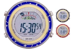Naysku 1/3 Pcs Motorcycle Clock - Waterproof Handlebar Clock with Glowing Dial - Mini Motorcycle Clocks Stick-On, Motorbike Mount Watch Digital Clocks for Vehicle for Auto, Vehicle, SUV, Car