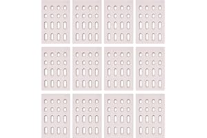 GasSaf Ceramic Brick Replacement for Barbeques Galore Grand Turbo, Grand Hall, Members Mark Grills, 4 Packs Heat Plate Flame Tamer (7 1/16" L x 4 3/4" W x 1/2" H)(12-Pack)