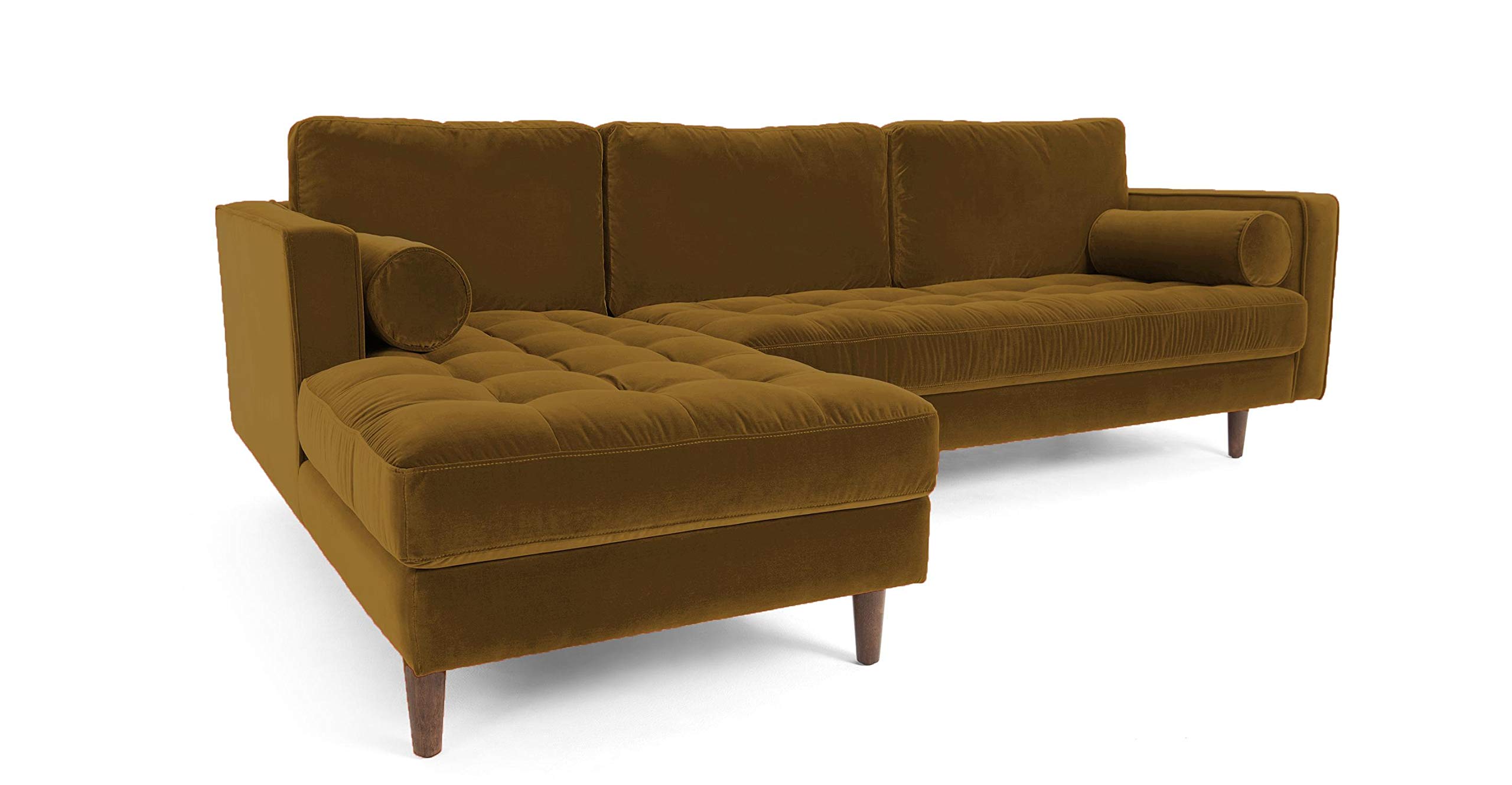 Galaxy Design Velvet Series L Shape Sofa Attractive Scott Design
