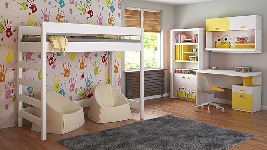 title=Children's Beds Home Letto a soppalco per bambini, 140 x 70 cm, 160 x 80 cm,