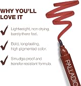 Palladio Lip Stain Mocha Cream Waterproof Hydrating Matte Long-lasting Chisel view 6