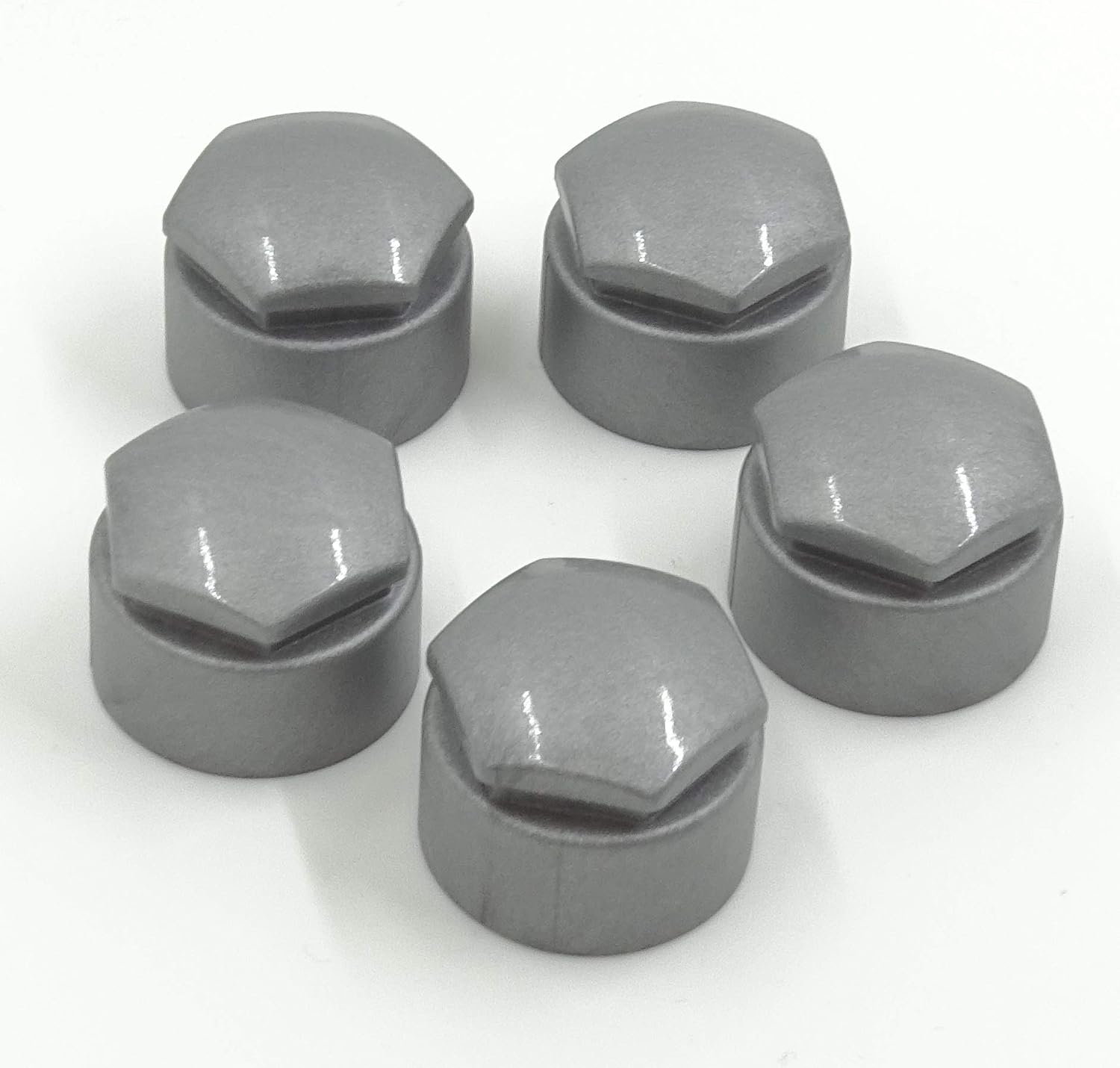 Partsdealers Round Type Wheel nut covers for Audi A1 A3 A4 A5 A6 A7 A8 TT Q3 Q5 Q7 Mk2, Q8 17mm (Alloy Grey) - Image 4