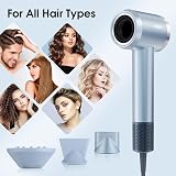 YASHE Hair Dryer 1600W Brushless Motor 110000 RPM 22m/s Diffuser 2 Nozzles view 8
