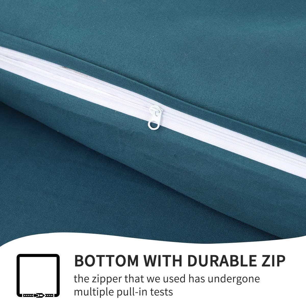 RUIKASI Green King Size Duvet Cover Sets Bedding Set, Green Duvet Cover Kingsize Bed Set including Zip - Image 5