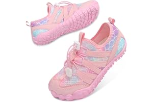 JOINFREE Kids Water Shoes Boys Girls Quick-Dry Aqua Socks Barefoot Beach Swim Shoes Lightweight Non-Slip Rubber Sole for Pool