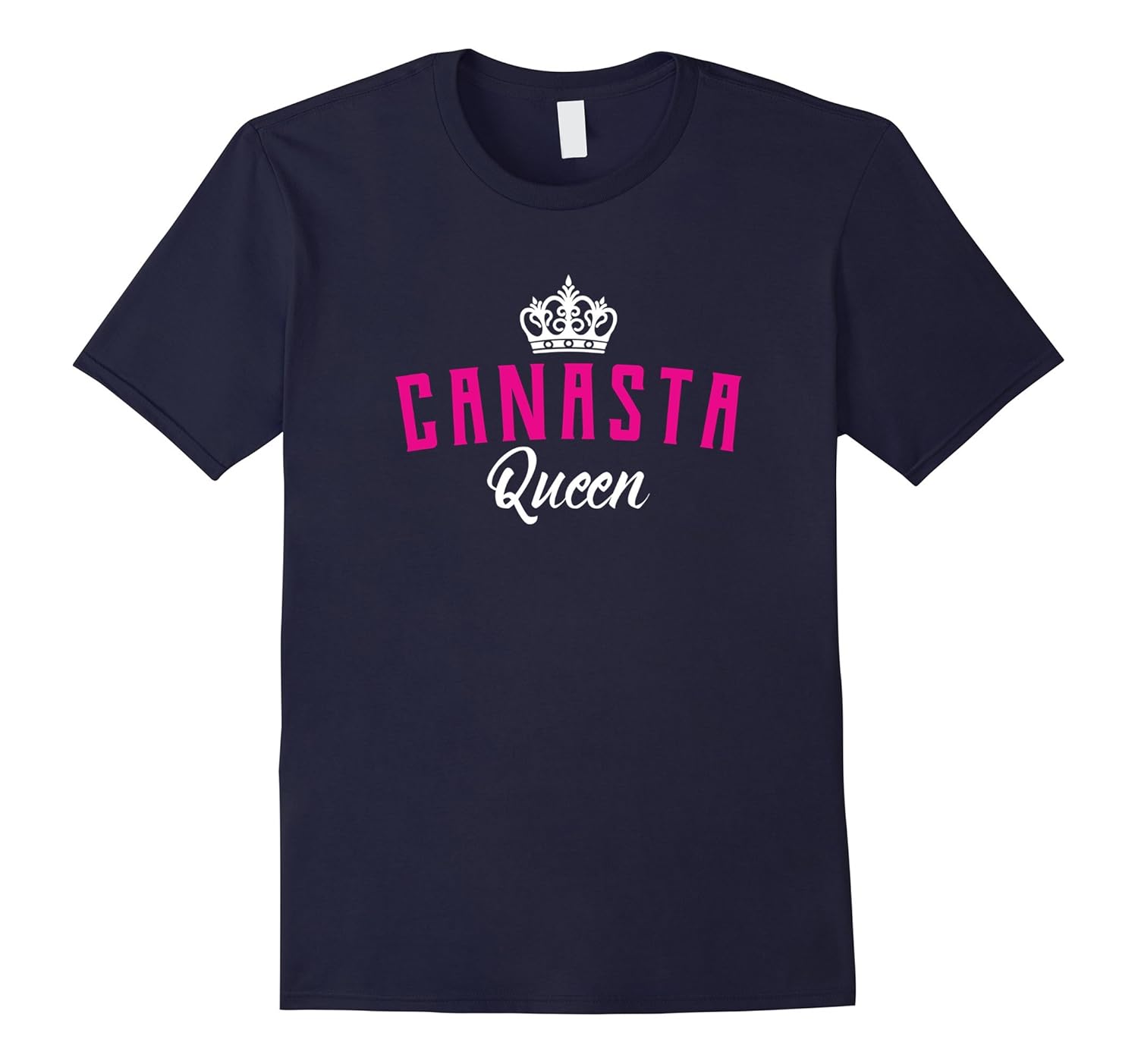 Funny Canasta Queen T-Shirt-Rose