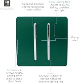 Trendi Switch 2 Gang 2 Way 240V Screwless Front Plate Green ART-SS4DG view 3