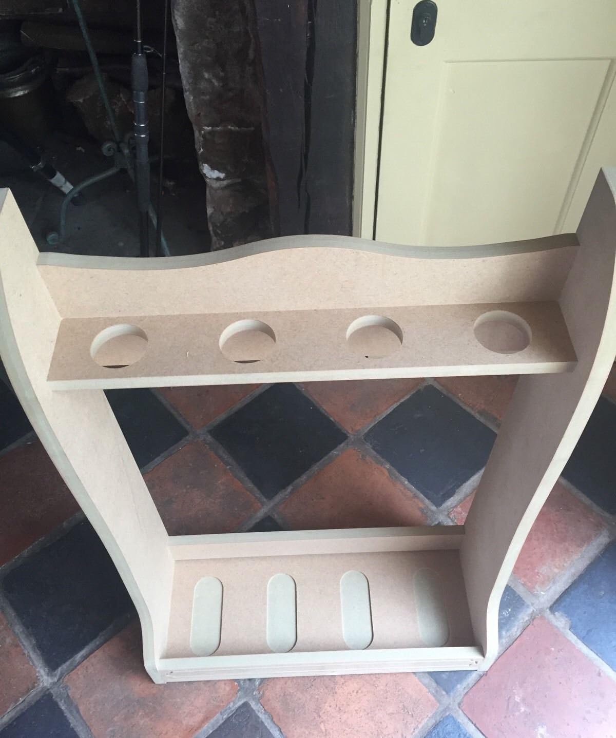 Hand made vertical sword rack sword stand for 4 sword free standing new