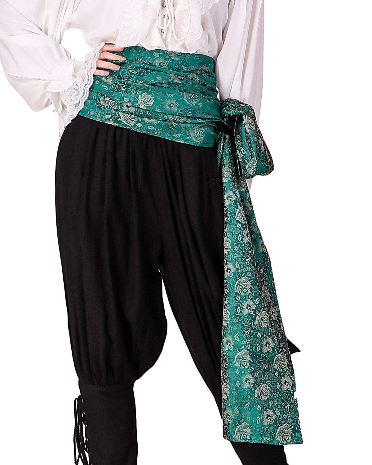 ThePirateDressing Pirate Medieval Renaissance Halloween Cosplay Costume Brocade Large Sash (Brocade# 52, Lined)