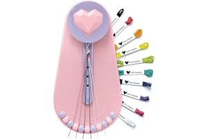 Choose Friendship, My Friendship Bracelet Maker® (New and Improved), an American Original | 20 Pre-Cut Threads - Up to 8 Bracelets | Craft Kit, Kids Jewelry-Making Kit, Gifts for Girls (Blush Berry)