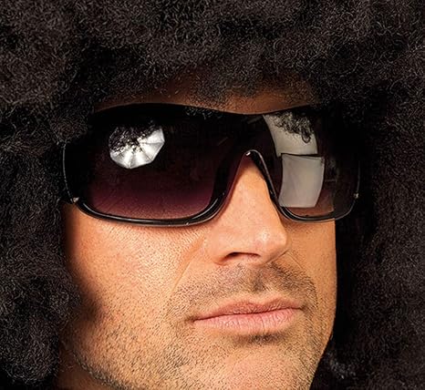 Karneval-Klamotten 70er 80er Jahre Brille schwarz Herren-Brille Erwachsene