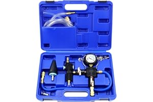 JIFEHO Coolant Vacuum Refill Tool Kit, Cooling System Pneumatic Vacuum Purge & Radiator Filling Unit Kit with Universal Adapter Carrying Case for Car SUV Light Truck