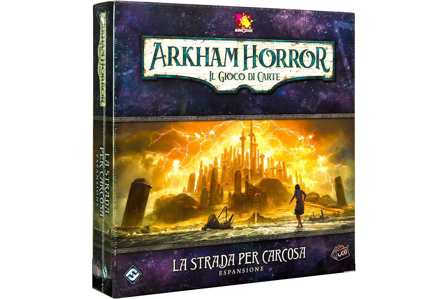 Asmodee - Arkham Horror The Card Game: The Road to Carcosa - Card Game Expansion, Italian Edition