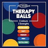 JFA Medical Hand Therapy Exercise Balls 5 Strengths Extra Soft to Extra Firm view 7