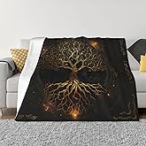 Tree Celtic Soft Blanket All Season Fuzzy Throw Warm Lightweight Blanket Fleece Throws Flannel Blankets for Bed Sofa Couch Travel Home Living Room Decor 80
