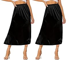 Ellames Women's 2 Pieces Half Slips for Under