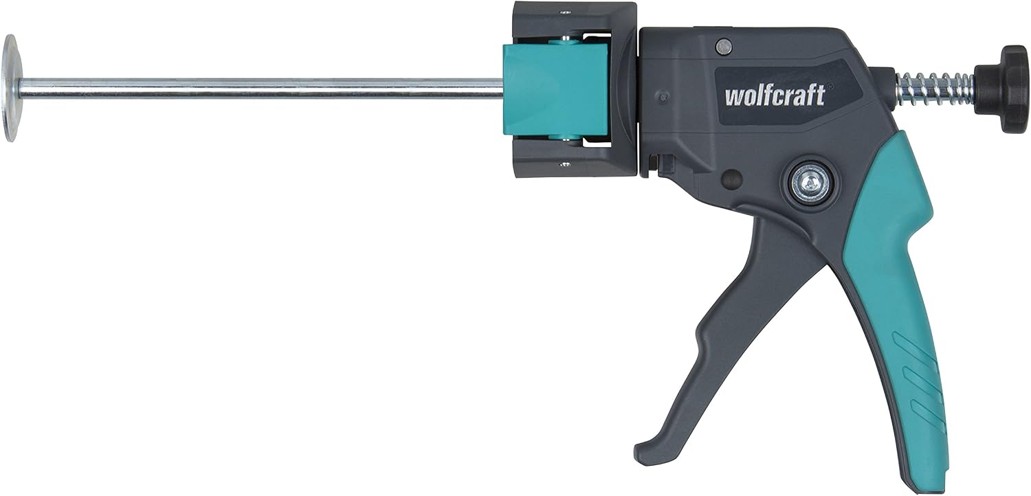 wolfcraft MG 310 COMPACT Caulking Gun I 4357000 I The space-saving compact gun, Turquoise - Image 3