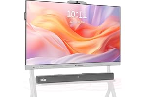 AYSTekMann 75 Inch Smart Board, 4K UHD Interactive Whiteboard with Auto Framing 4K AI-Camera and 100W Soundbar, All in One Digital Whiteboard for Classroom and Business- Android 14(8+128GB)