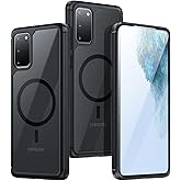 Guizzcg for Samsung Galaxy S20 Magnetic Case - [Compatible with Magsafe Accessory][Military Drop Protection] Soft TPU Bumper + Translucent Matte Back Cover for S20, Matte Black