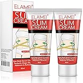 2 Pack Hot Cream for Belly,Slimming Fat Burning Cream for Belly, Sweatcream Moisturizing Firming Tight Cellulite cream,Goodbye Cellulite Women/Men, 60.0 milliliters