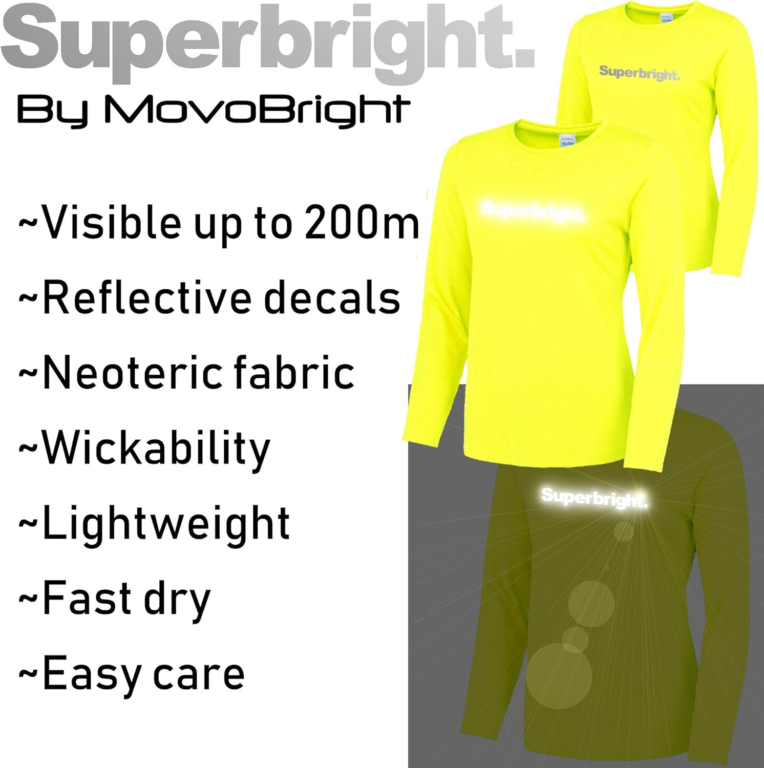 high vis long sleeve running top
