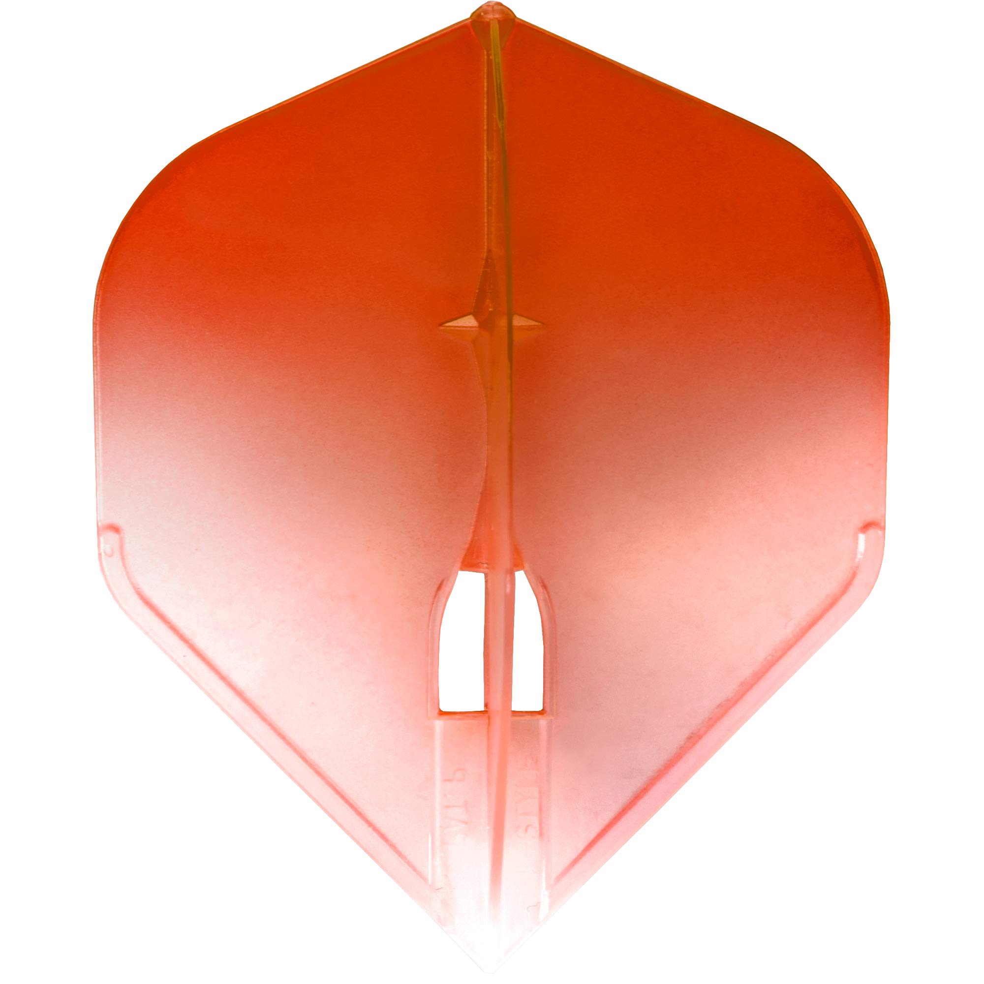 L-Style LS504 L-Flight Pro | Champagne Dart Flight Pro in Standard Shape with Two Tone Gradient, L1, Orange/White
