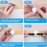 URAQT Cable Clips Holders 30 Pcs Silicone Adhesive Desk Cord Organizer White view 4