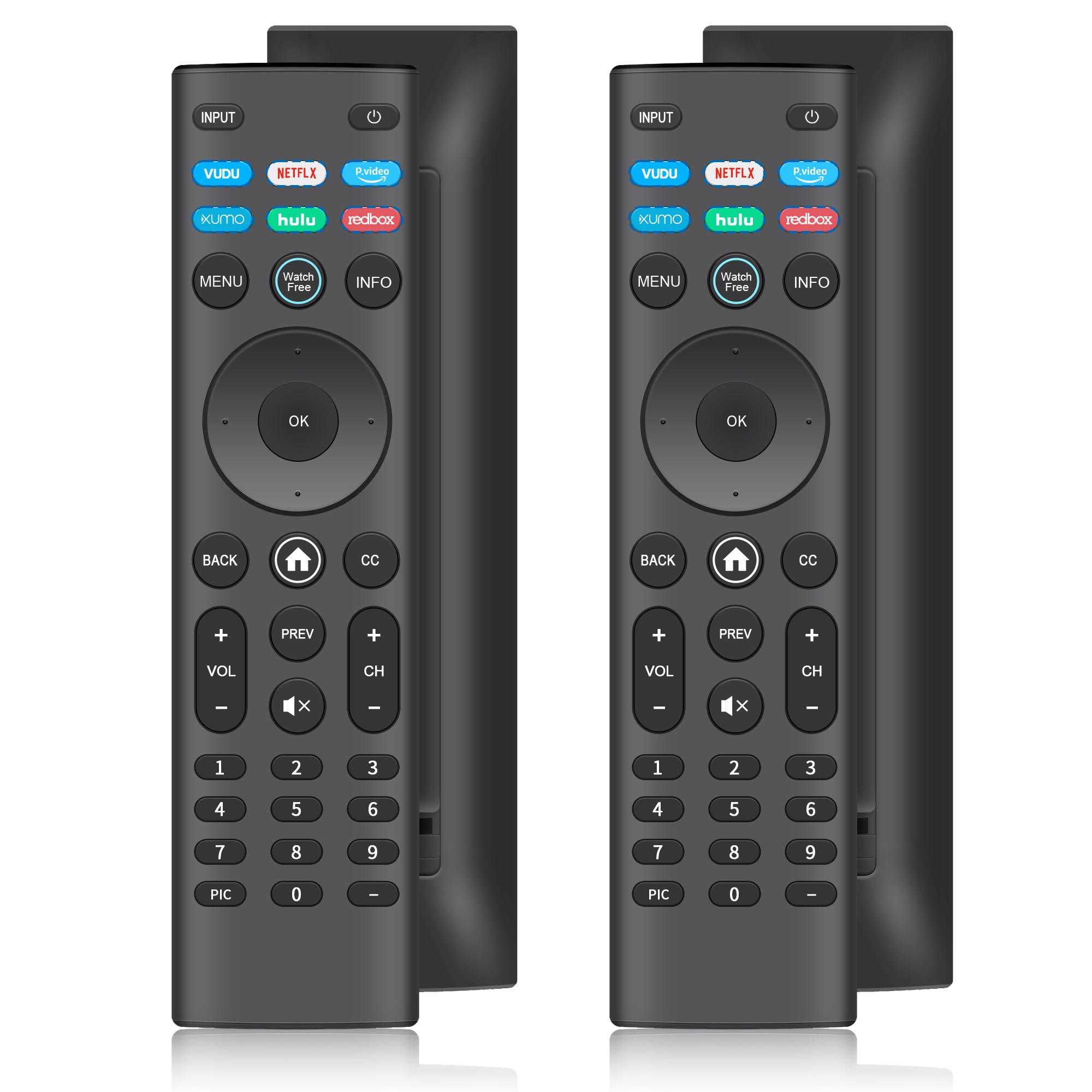 【Pack of 2】 for VIZIO Smart TV Remote Replacement for XRT140 XRT136 XRT260 XRT270 with 6 Shortcut Buttons Universal Remote for Vizio Smartcast D/E/M/P/PX/V/OLED-Series - No Setup Needed