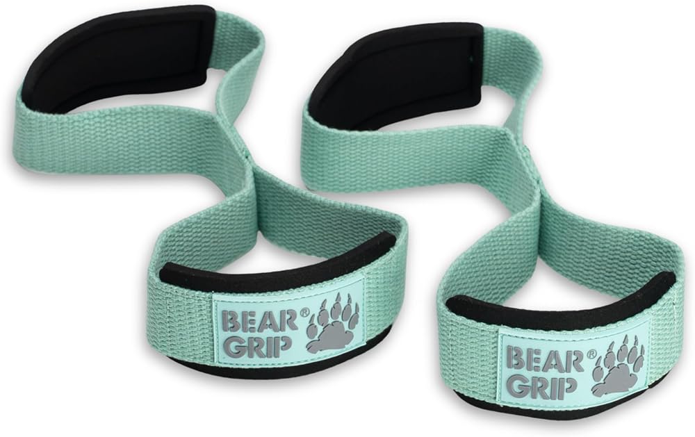 Bear Grip Premium Figure 8 Lifting Straps Brown Pair