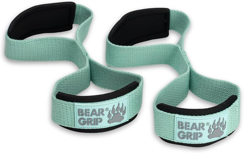 Bear Grip Premium Figure 8 Lifting Straps Brown Pair