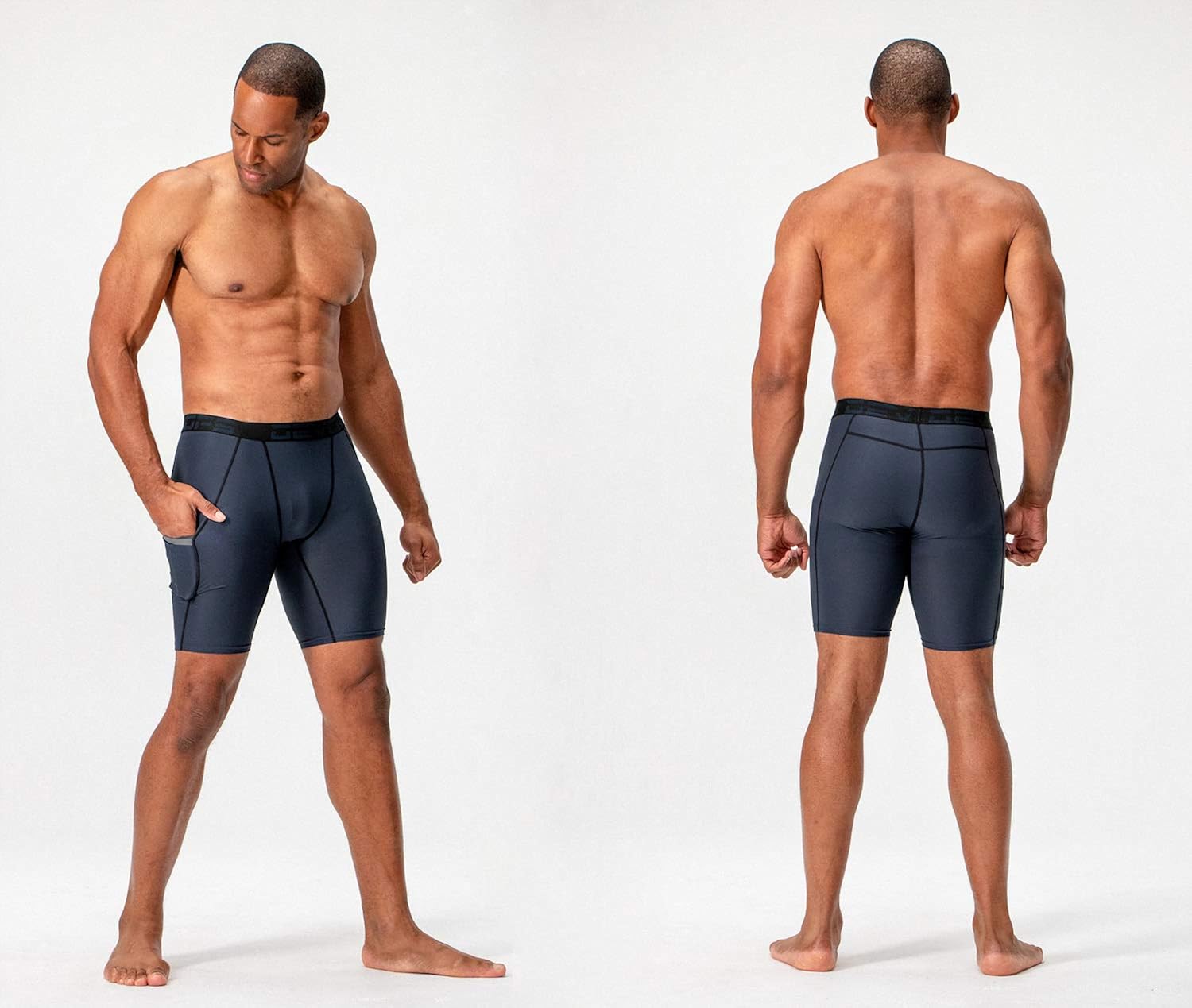 DEVOPS Men's Compression Shorts Underwear with Pocket (3 Pack) at  Men’s Clothing store