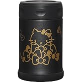Zojirushi X Hello Kitty 17 Oz Stainless Steel Food Jar, Black (Black) | Stainless steel construction
