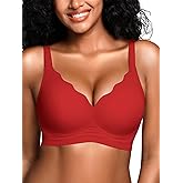 Cuteio Wireless Jelly Bras for Women No Underwire with Support - S-2XL Seamless Bralettes Everyday Comfort Tshirt Padded Bra